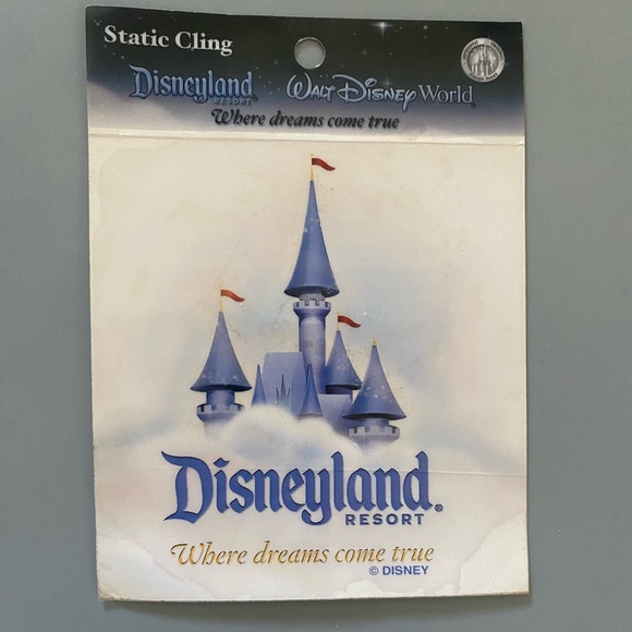 Disney Other - Vintage Disneyland Resort Where Dreams Come True Window Static Cling Decal